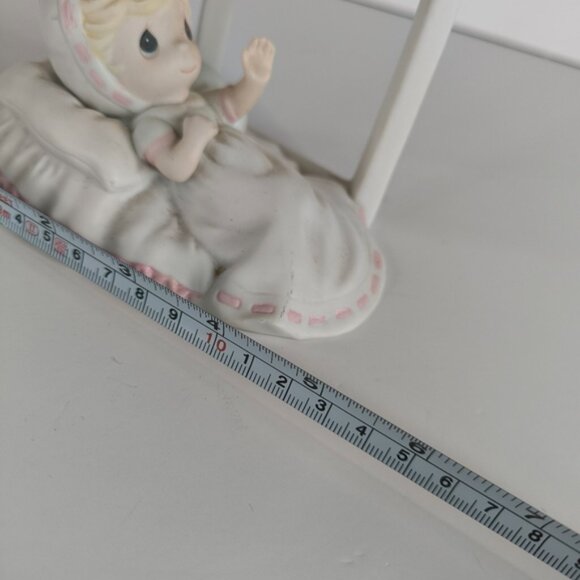 Precious Moments Child of God Bisque Porcelain 113021 Baptism Gift Figurine Girl - Picture 10 of 12